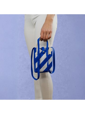 WD lifestyle Torebka w kolorze biało-niebieskim na telefon - 12 x 17 x 3 cm