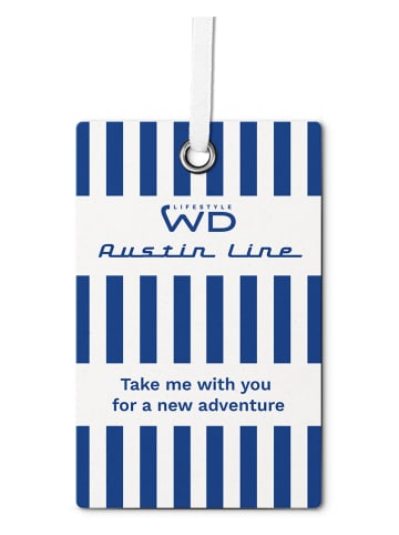 WD lifestyle Torba termiczna w kolorze niebiesko-białym - 8 l