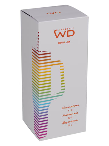 WD lifestyle Thermobecher ''American'' in Weiß - 1,2 l