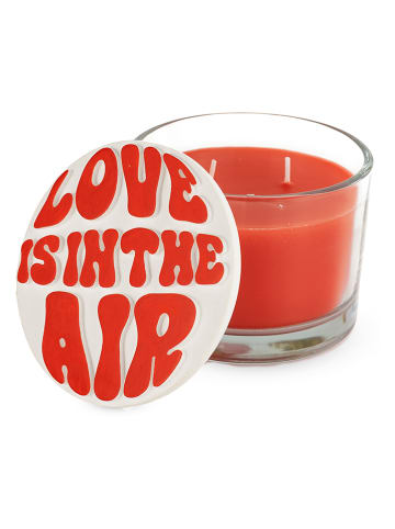 WD lifestyle Duftkerze ''Love Is In The Air" in Rot - 440 g