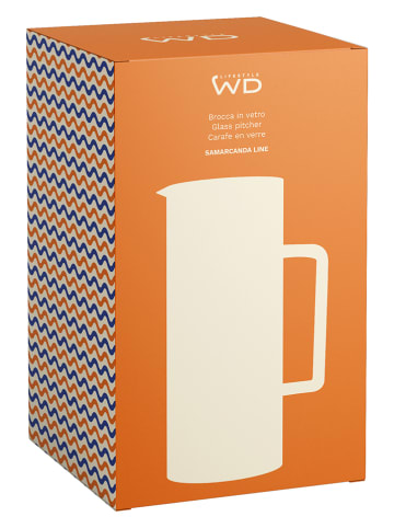 WD lifestyle Karaf oranje/blauw - 1,2 l