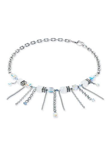 COEUR DE LION Beschicht. Halskette mit Swarovski Kristallen - (L)47 cm
