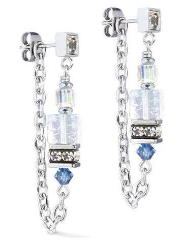 COEUR DE LION Gecoate oorstekers met swarovski kristallen