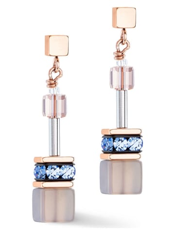 COEUR DE LION Gecoate oorstekers met Swarovski kristallen