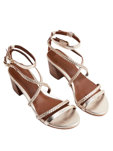Les BAGATELLES Leder-Sandaletten "Gentry" in Gold