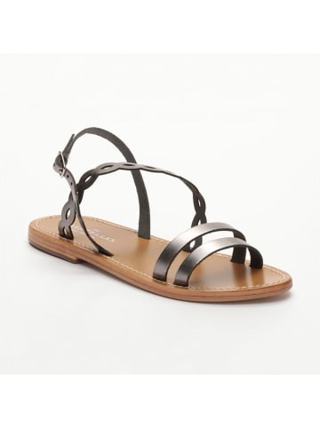 Les BAGATELLES Leren sandalen "Agrata" antraciet