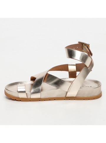 Les BAGATELLES Leder-Zehensandalen "Vian" in Gold