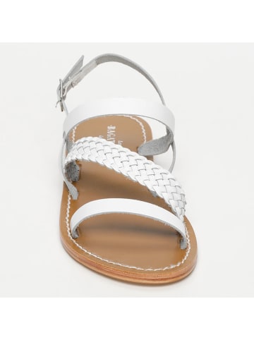 Les BAGATELLES Leder-Sandalen "Chandrabali" in Weiß