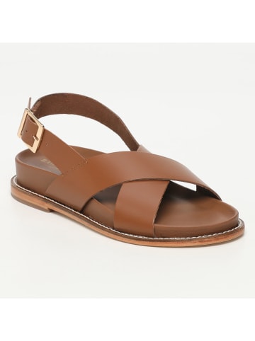 Les BAGATELLES Leder-Sandalen "Calyssa" in Camel