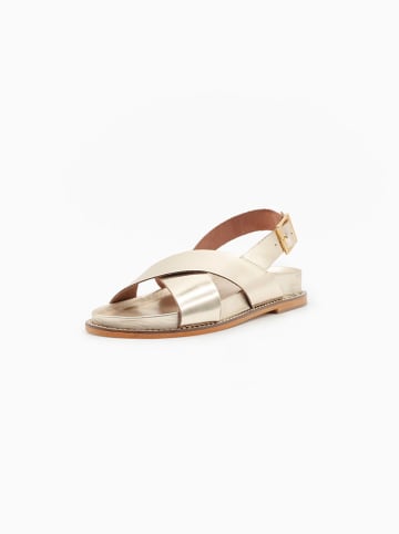 Les BAGATELLES Leren sandalen "Calyssa" goudkleurig