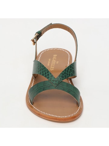 Les BAGATELLES Leren sandalen "Oceana" donkergroen