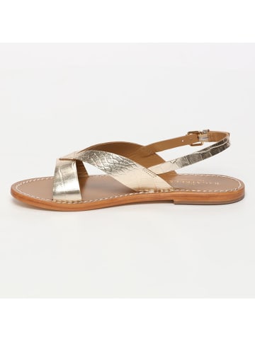 Les BAGATELLES Leren sandalen "Oceana" goudkleurig