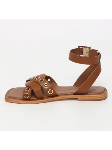 Les BAGATELLES Leren sandalen "Selene" camel