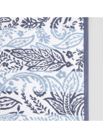 Homla Handtuch ''Ronu'' in Weiß/ Blau - (L)90 x (B)50 cm