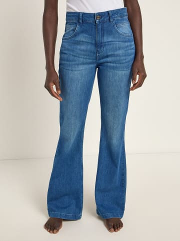 Lanius Spijkerbroek - flare fit - blauw