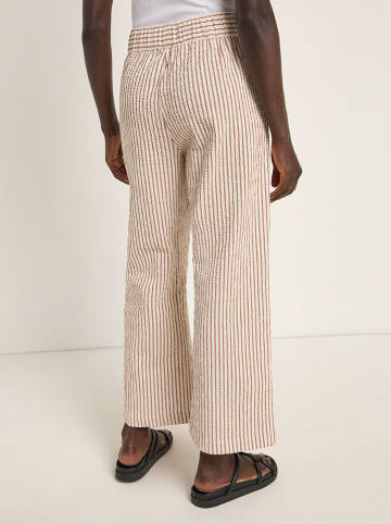 Lanius Hose in Camel/ Weiß