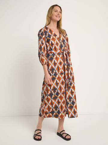 Lanius Kleid in Camel/ Schwarz/ Weiß
