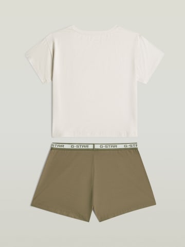 G-Star Pyjama in Creme/ Khaki