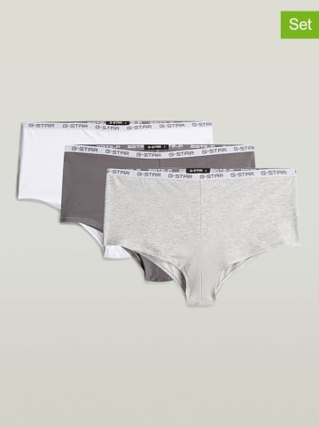 G-Star 3-delige set: hipsters lichtgrijs/grijs/wit
