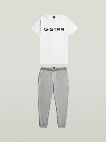 G-Star Pyjama wit/grijs