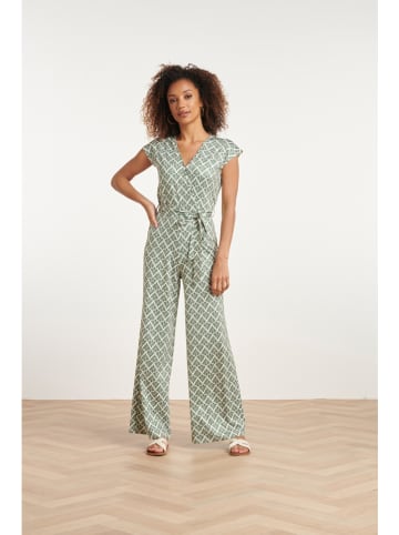 Smashed Lemon Jumpsuit in Khaki/ Creme