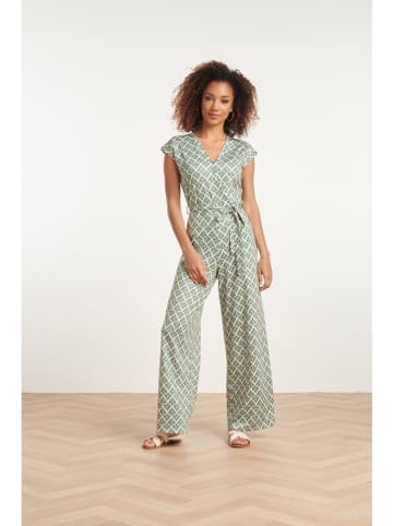Smashed Lemon Jumpsuit in Khaki/ Creme