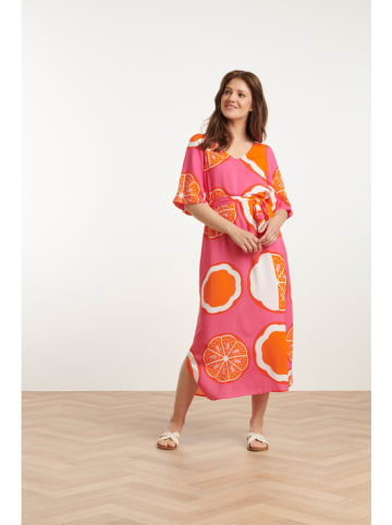 Smashed Lemon Jurk roze/oranje