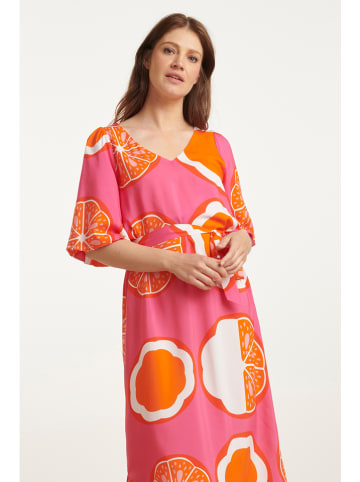 Smashed Lemon Kleid in Pink/ Orange