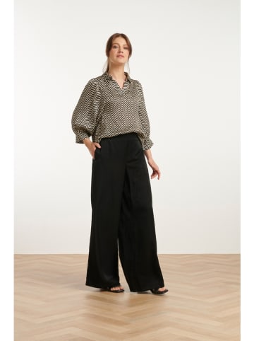Smashed Lemon Bluse in Creme/ Schwarz
