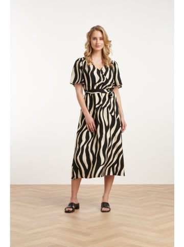 Smashed Lemon Kleid in Schwarz/ Beige