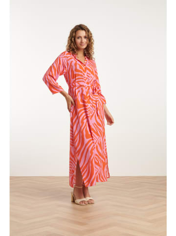 Smashed Lemon Kleid in Orange/ Pink