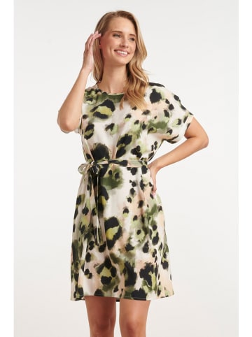 Smashed Lemon Kleid in Creme/ Grün