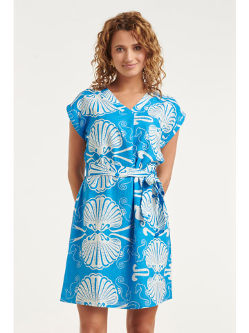 Smashed Lemon Kleid in Blau