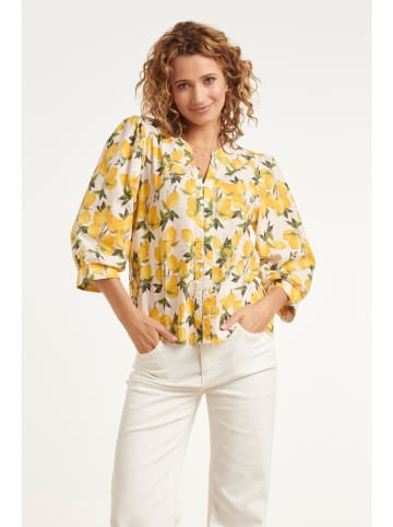 Smashed Lemon Bluse in Gelb/ Creme