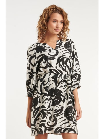 Smashed Lemon Kleid in Schwarz/ Weiß