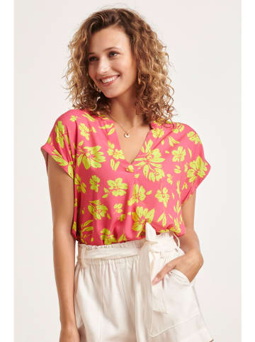 Smashed Lemon Bluse in Pink/ Gelb