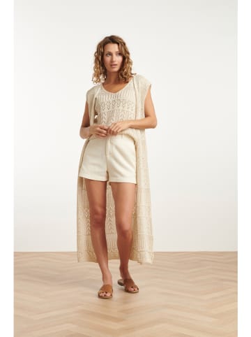 Smashed Lemon Longcardigan in Beige