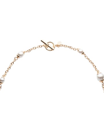 U.S. Polo Assn. Vergulde ketting met parels - (L)113 cm