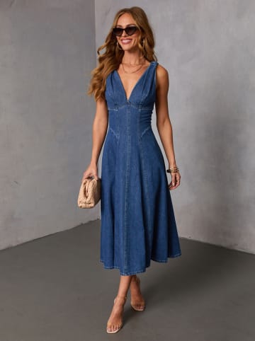 LA Angels Jeans-Kleid in Dunkelblau