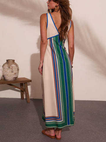 LA Angels Jurk beige/groen/blauw