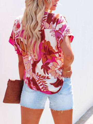 LA Angels Bluse in Pink/ Weiß