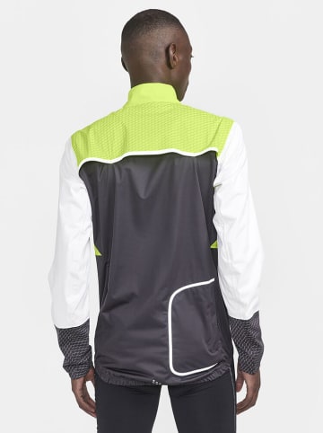 Craft Kurtka kolarska "Adv Bike Hydro Lumen" w kolorze antracytowo-zielonym