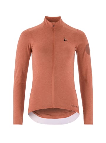 Craft Fahrradtrikot "Core Bike Essence Wool" in Altrosa