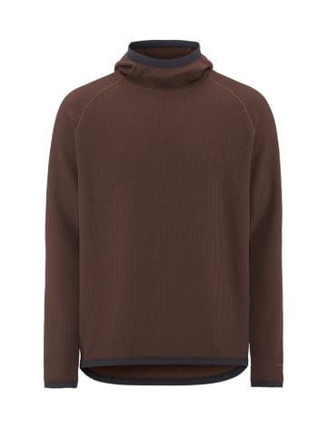 Craft Fuctionele hoodie "Grid Hood" bruin