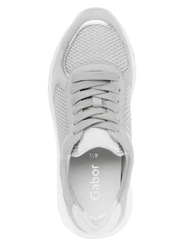 Gabor Leder-Sneakers in Grau