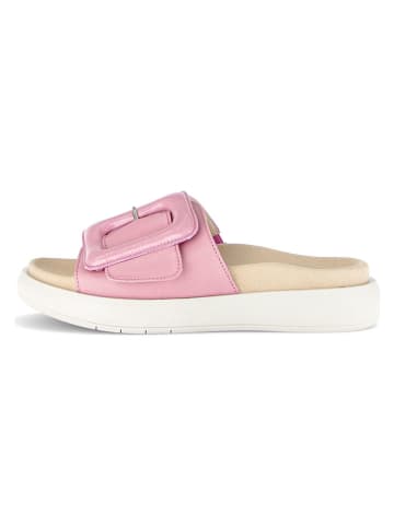 Gabor Leren slippers lichtroze