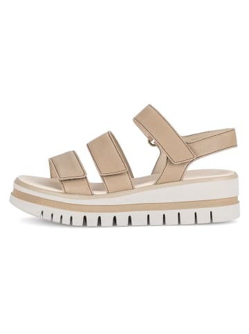 Gabor Leder-Sandaletten in Beige