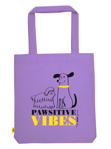 moses. Torba zakupowa ''Pawsitive Vibes'' w kolorze fioletowym - 42 x 39 cm