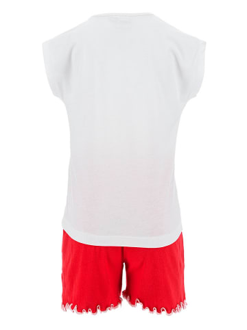 Disney Minnie Mouse 2-delige outfit "Minnie" wit/rood