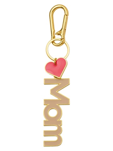 Design Letters Brelok "Mom" w kolorze złotym do kluczy